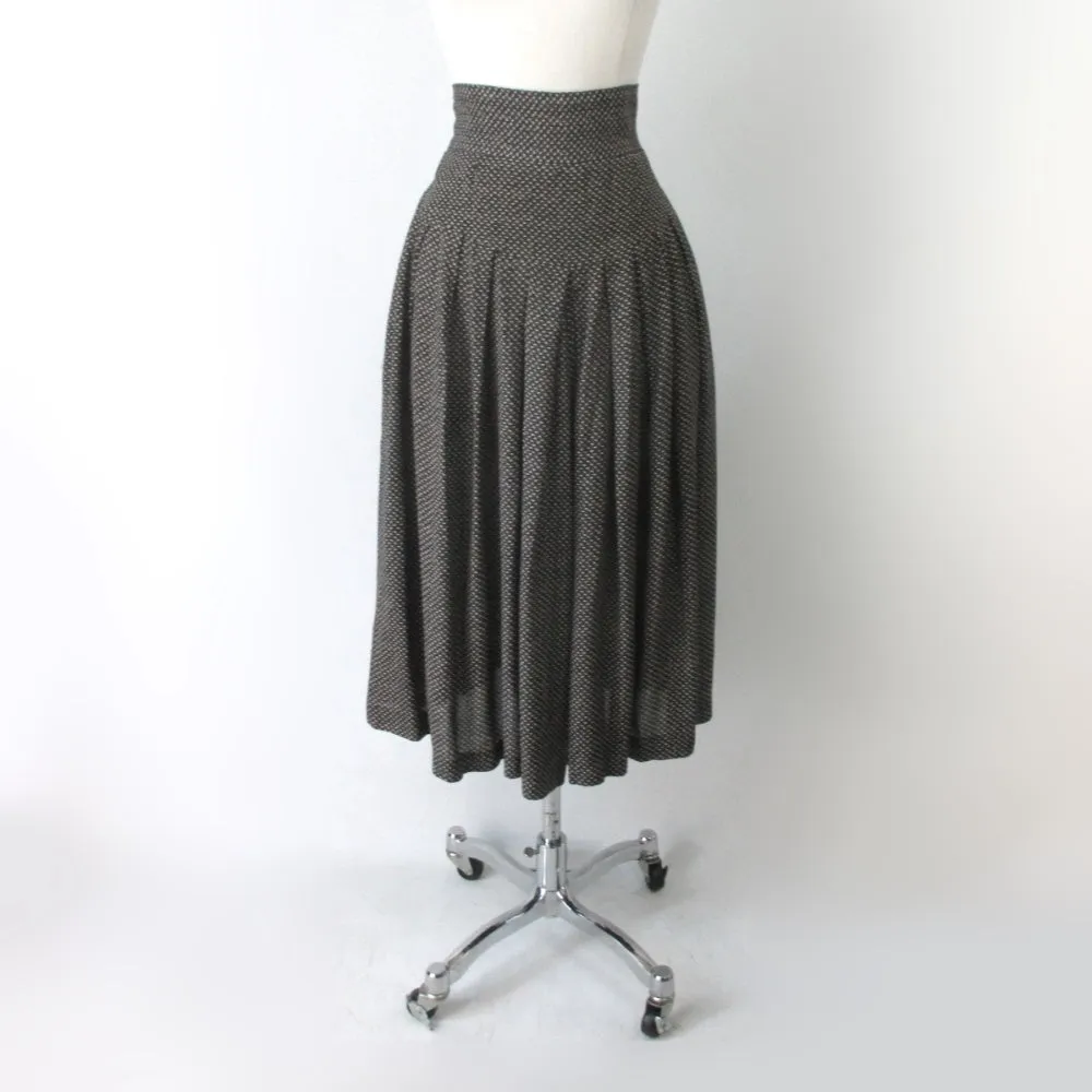 Vintage 80s Culotte Gaucho Cropped Palazzo Pants M