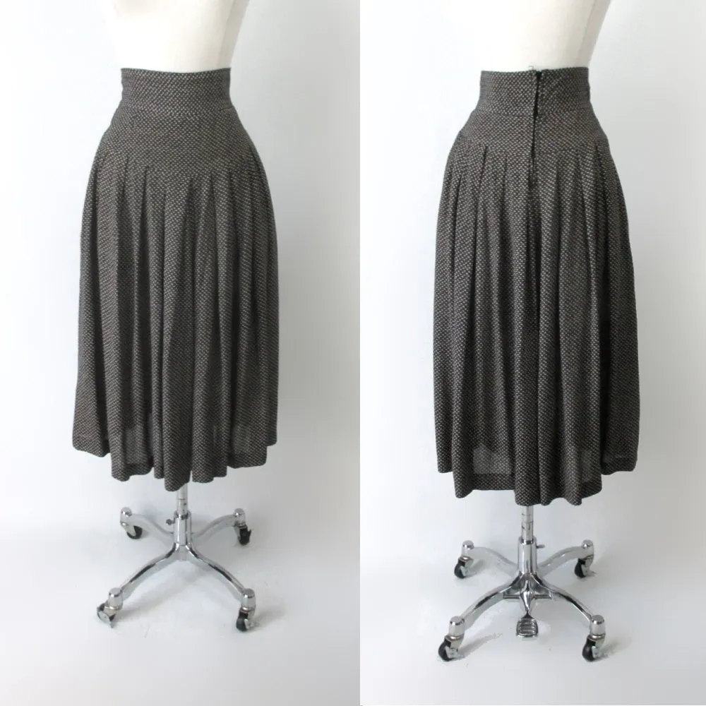 Vintage 80s Culotte Gaucho Cropped Palazzo Pants M