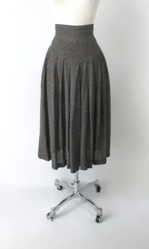 Vintage 80s Culotte Gaucho Cropped Palazzo Pants M