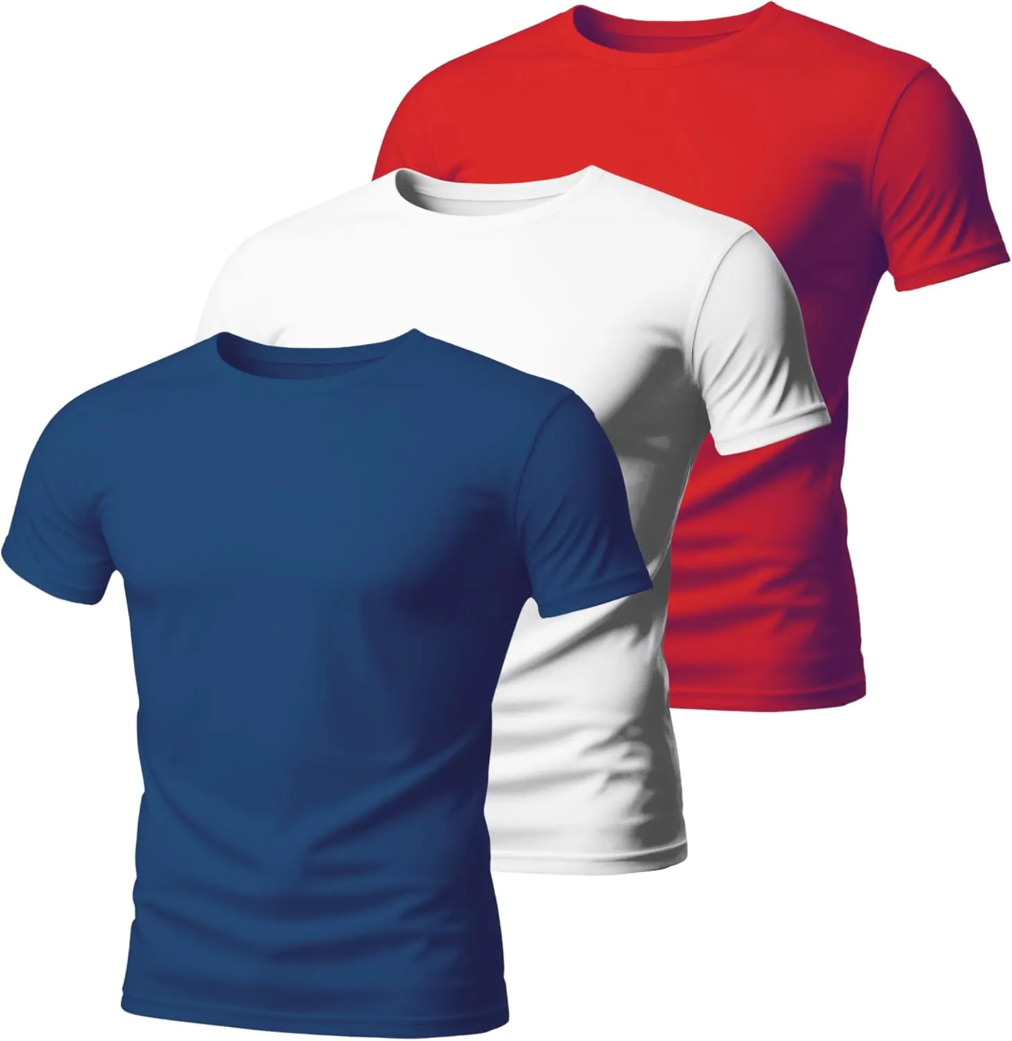 Vizari Mens Athletic T-Shirt | Quick-Dry, Moisture-Wicking Sports Tee | Shirts for Workouts, Outdoor Activities & Casual Wear