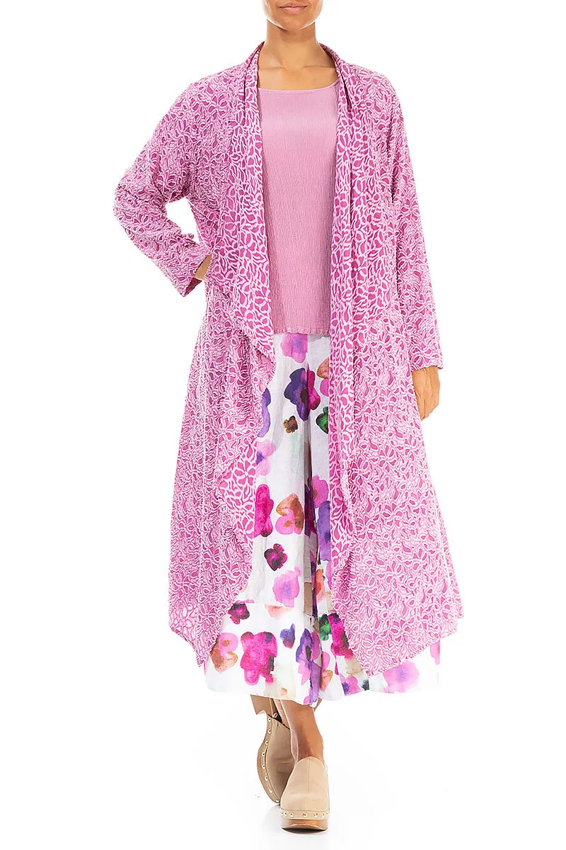 Wide Leg Cuffs Blossom Linen Culottes