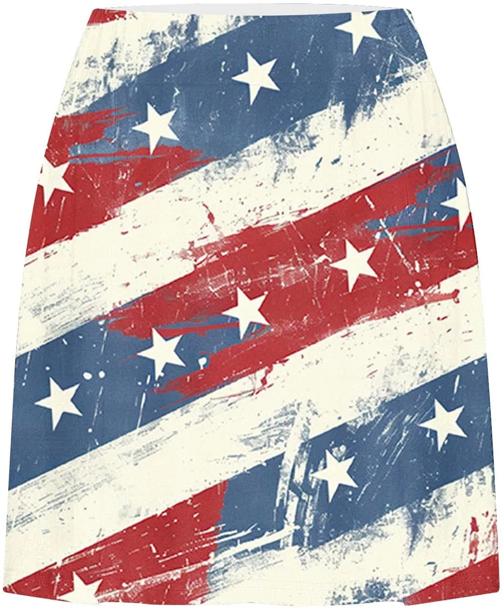Womens 2 in 1 American Flag Pride Tennis Skirts High Waisted Ed White Blue Star Stripes Athletic Golf Workout Skirts