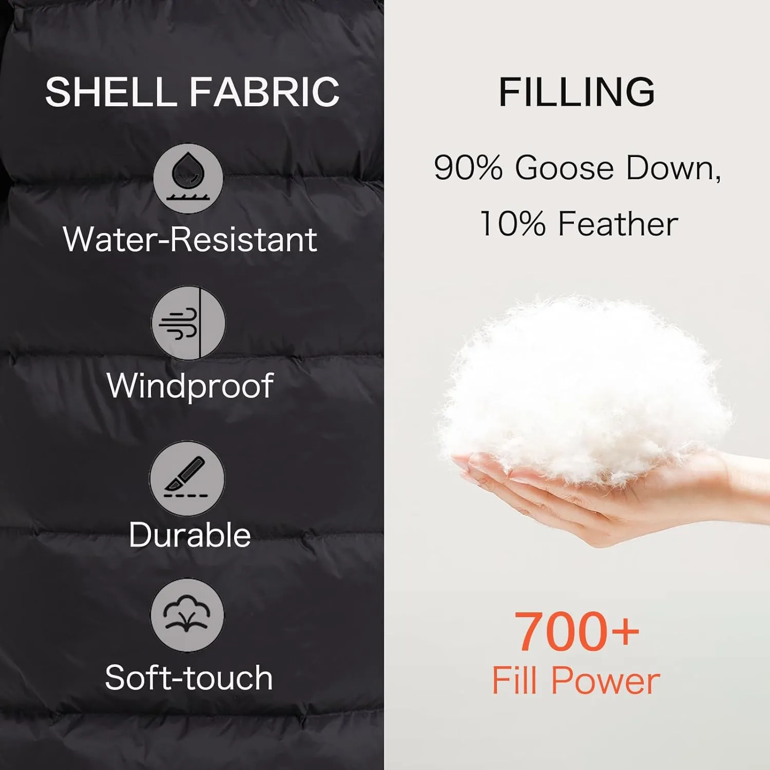 Women's Hooded Long Goose Down Puffer Jacket Ultra-Warm Quilted Winter Coat with Knee-Length Coverage