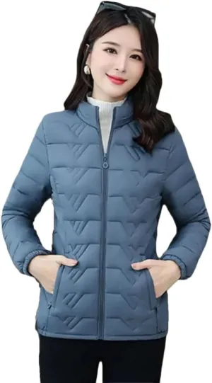 Women's Jacket Parkas Thin Down Cotton Coat Winter Slim Short Cotton-Padded Coat Warm Outwear