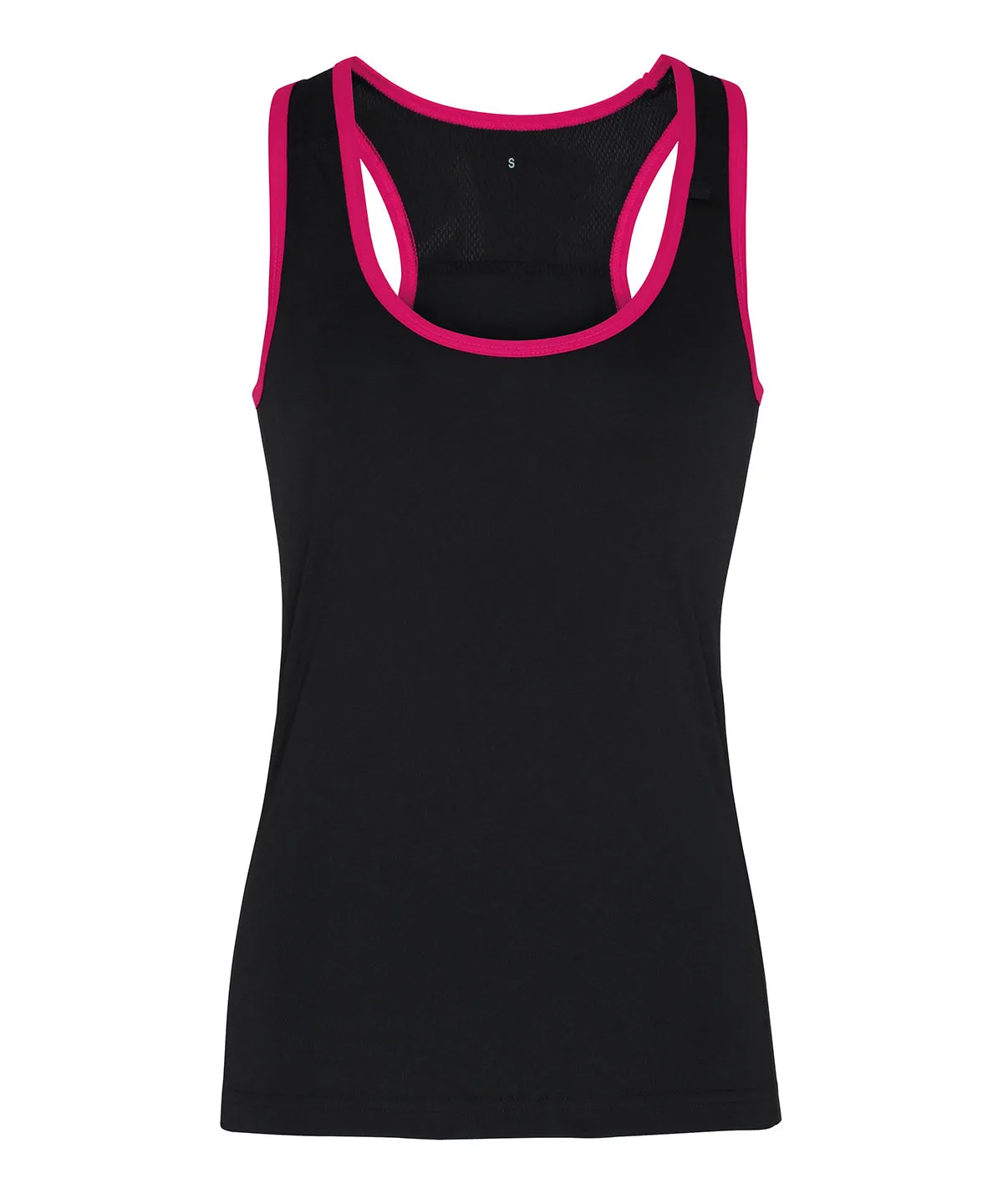 Womens TriDri® panelled fitness vest | Charcoal/Sapphire