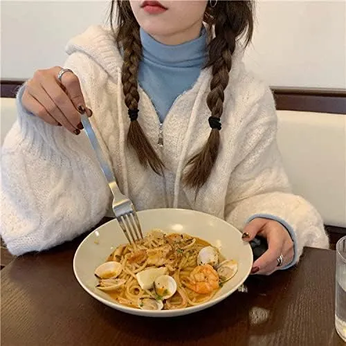 Women's Zip Up Hoodies Sweater Y2K Preppy Oversized Grandpa Sweaters Cable Knit Sweatshirts Old Money Clothing