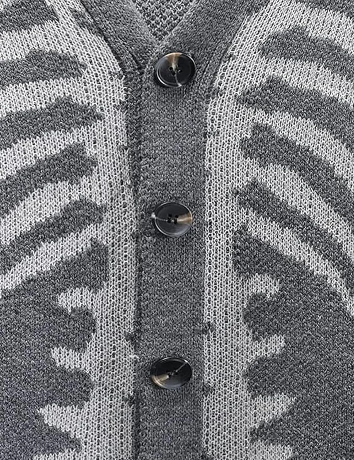Yimoon Men's Skeleton Print Cardigan Sweaters Casual V Neck Button Down Open Front Sweater Coats