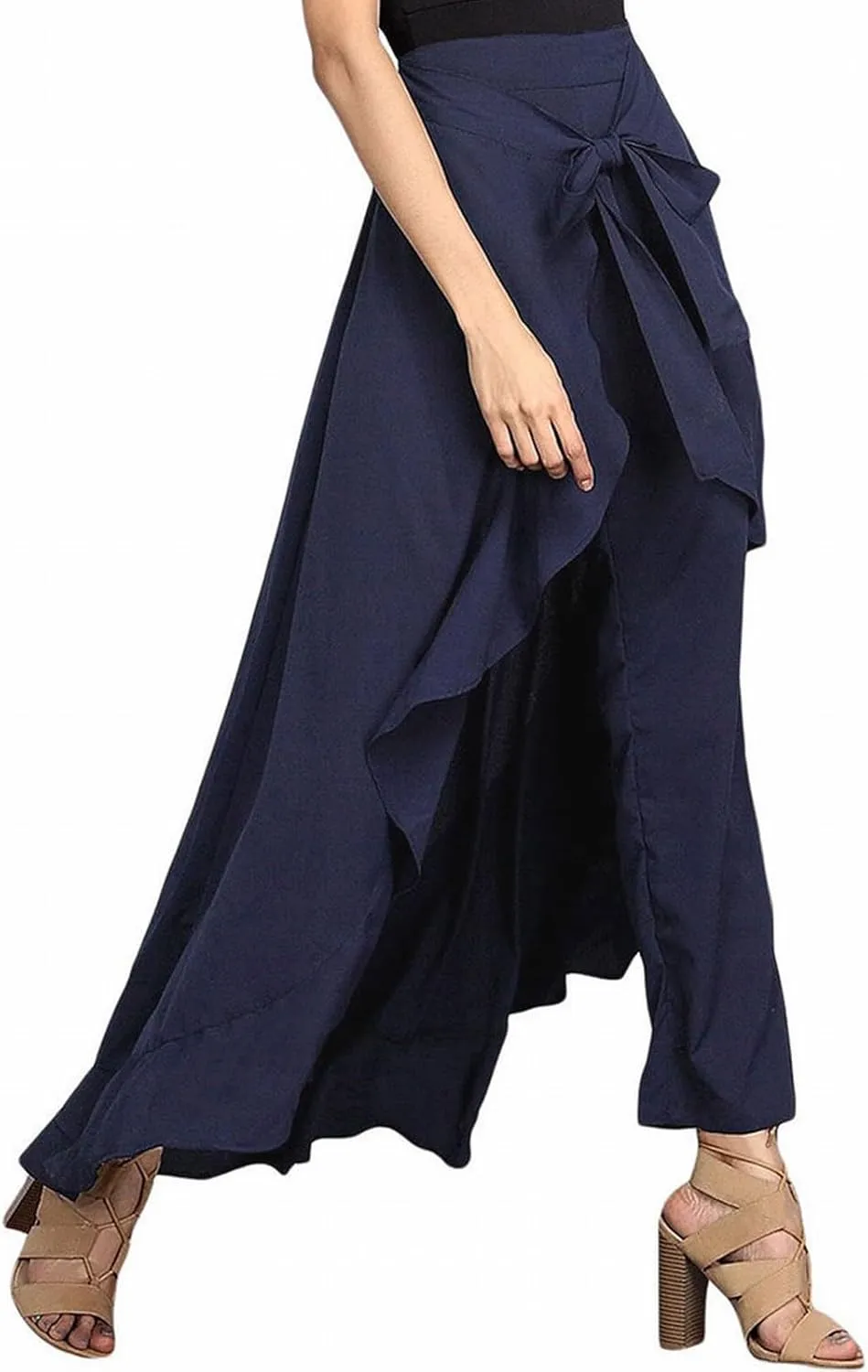 YOLAI Dance Pants for Women Baggy Women's Print Stretch Bell Bottom Flare Palazzo Pants Trousers